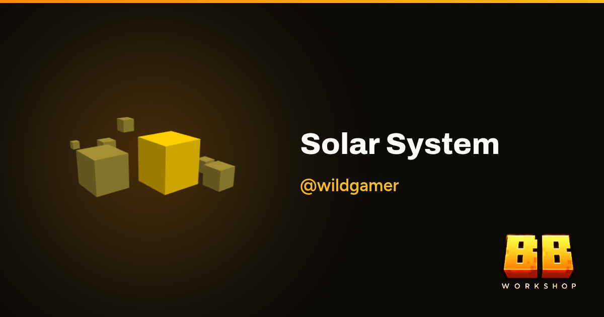 Solar System by @wildgamer | Blockbench Workshop