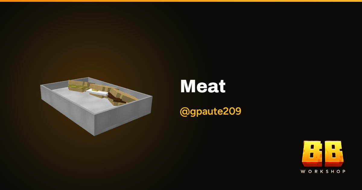 Meat by @g4bin4tor | Blockbench Workshop
