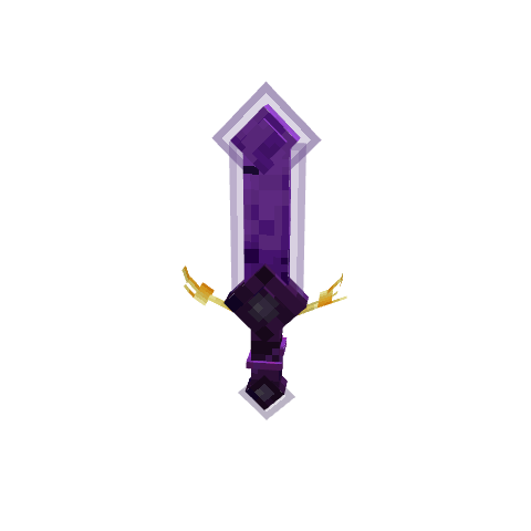 Obsidian Sword, voxel model preview