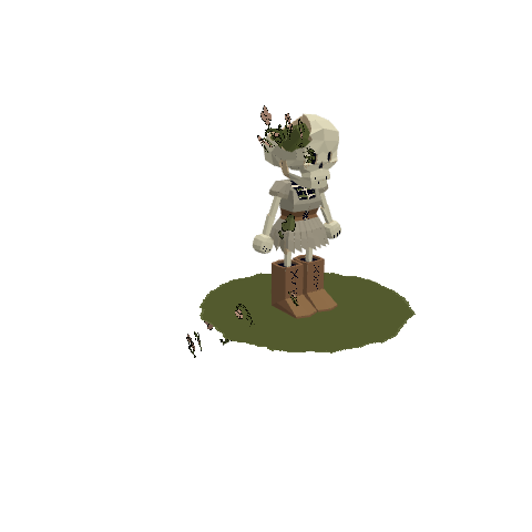 Skeleton (artfight), voxel model preview