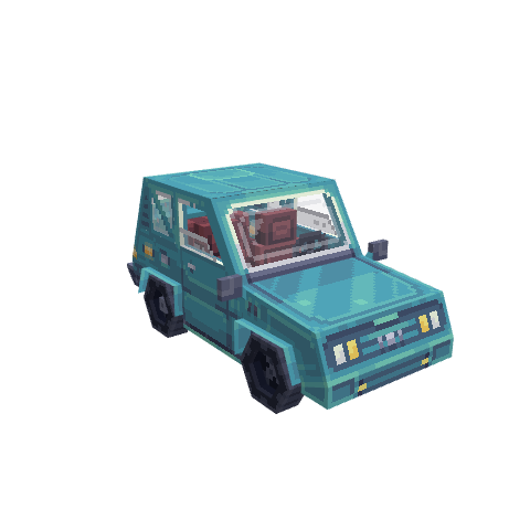 Citzen Car, voxel model preview