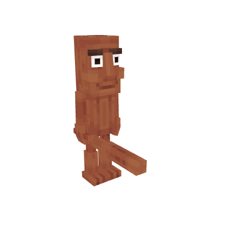 Tung Tung Tung Sahur, voxel model preview