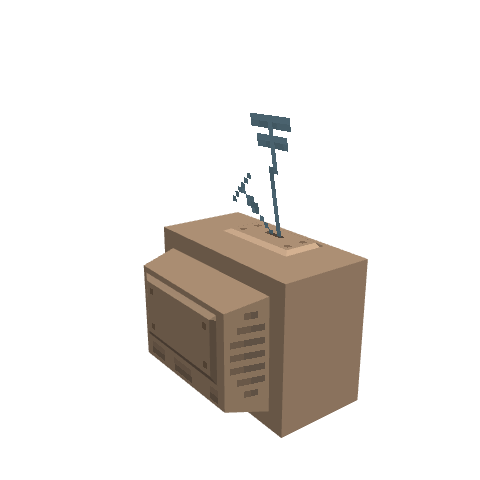 Tv, voxel model preview