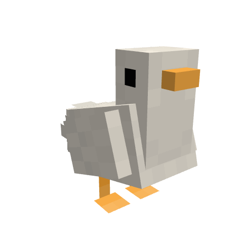 Duck, voxel model preview