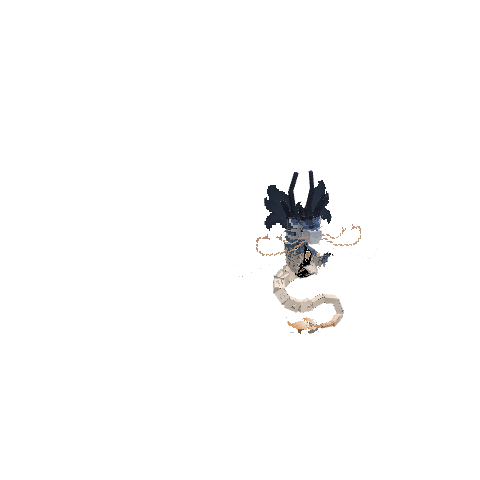 Space Dragon, voxel model preview