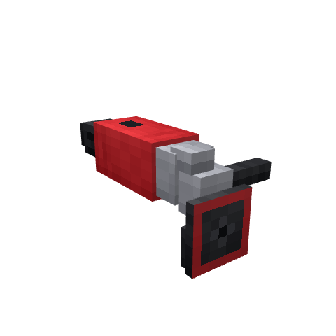 simple angle grinder | Minecraft 3D Model，体素模型预览
