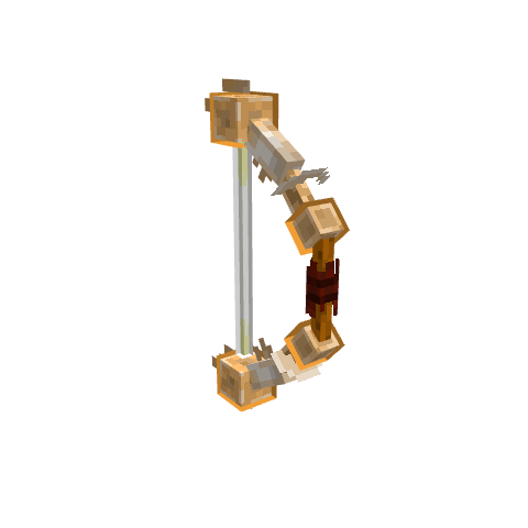 Midas Bow, voxel model preview