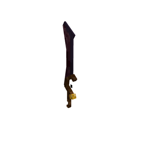 Ancient Blasting Sword, voxel model preview