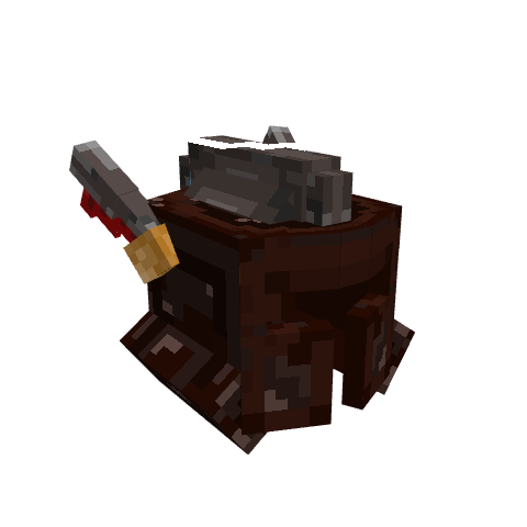 Warden Helmet, voxel model preview