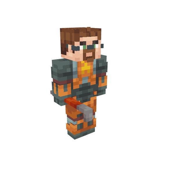 Gordon Freeman, voxel model preview