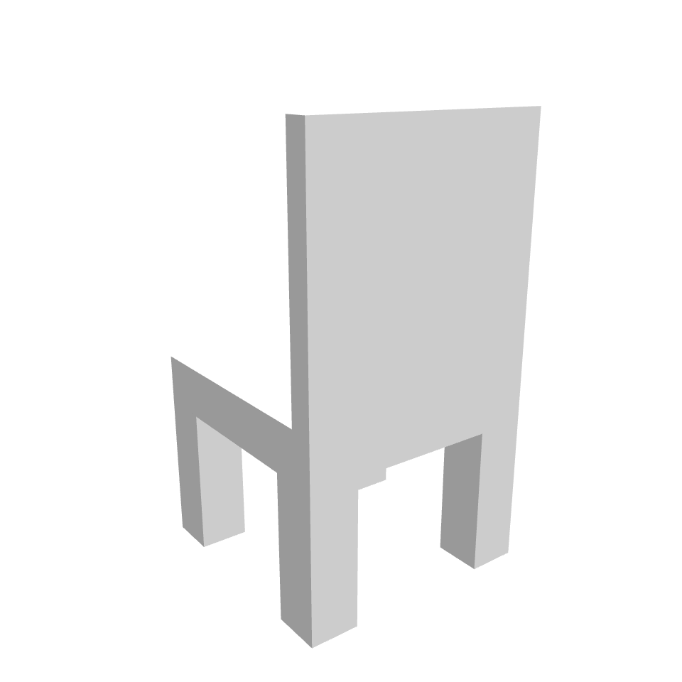 Chair, voxel model preview