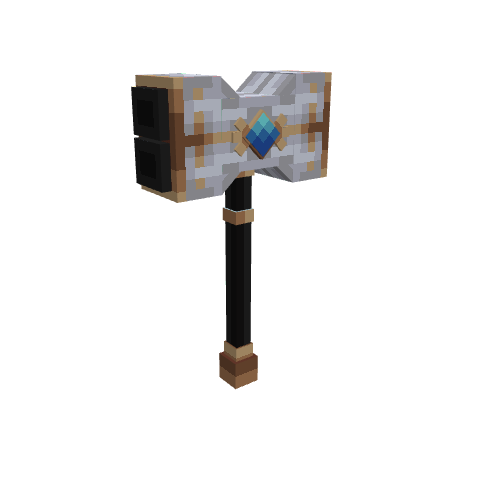 Arcane Jayce Mecury Hammer, voxel model preview
