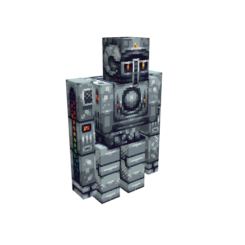 Iron Golem, voxel model preview