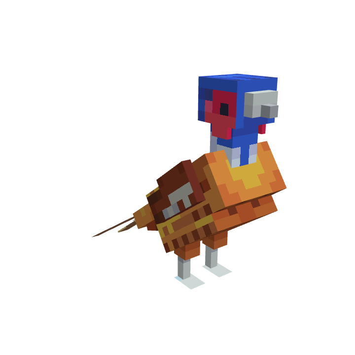 Ring neck Pheasant, voxel model preview