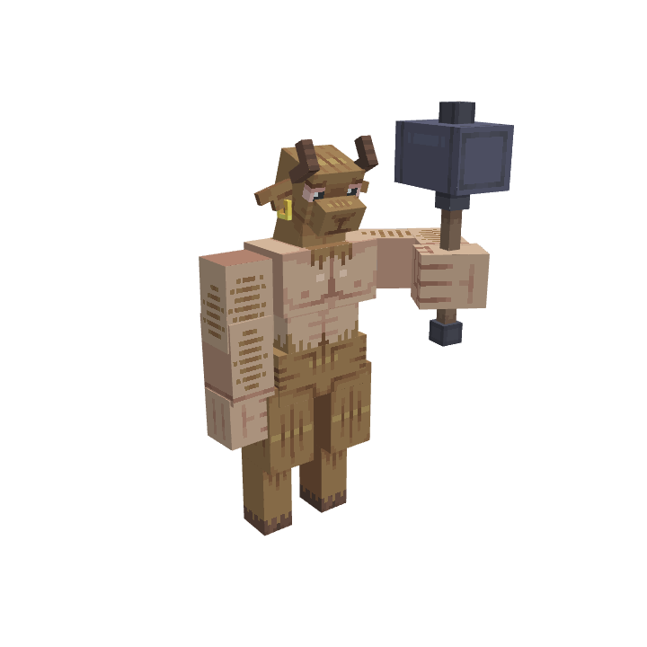 Minotaur, voxel model preview