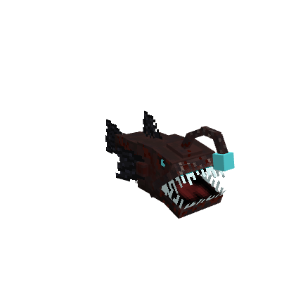 Angler Fish, voxel model preview
