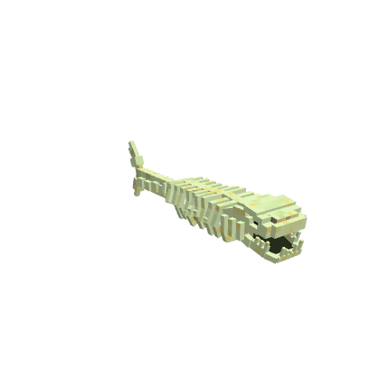 Bonefin, voxel model preview