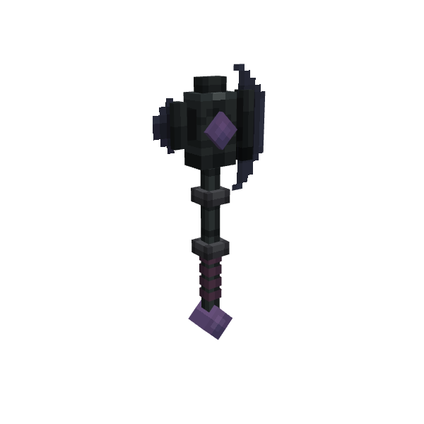 Withered Axe, voxel model preview