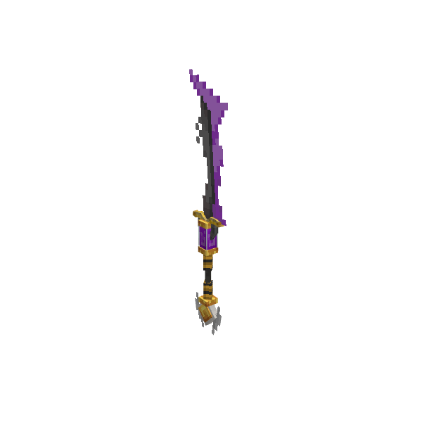 Venom Sword, voxel model preview