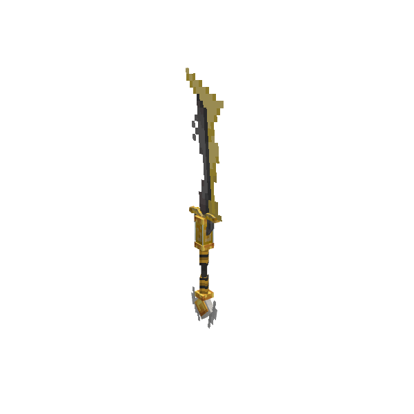 Honey Sword, voxel model preview