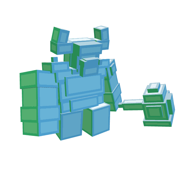 Minotaur, voxel model preview