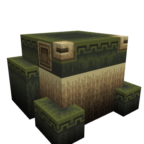 Soggy Deity Statue, voxel model preview