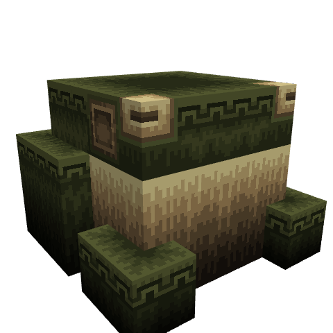 Soggy Deity Statue, voxel model preview
