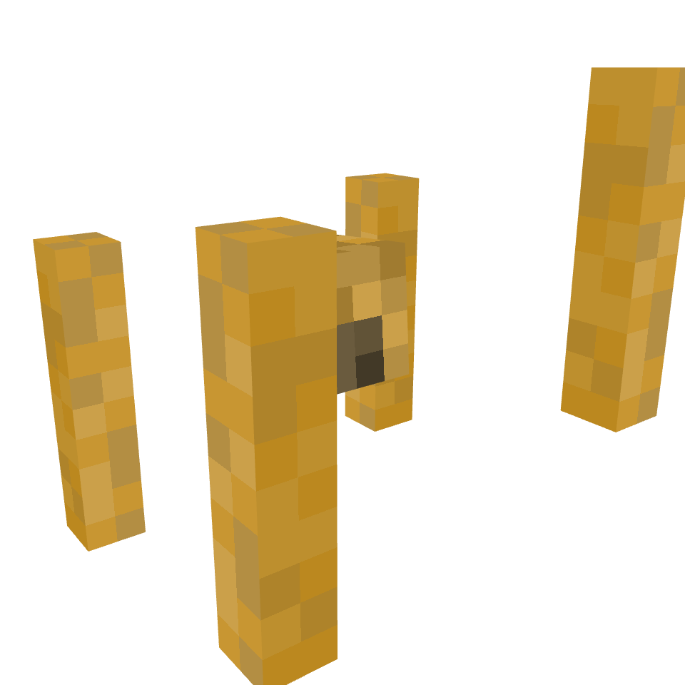 Wood Blaze, voxel model preview