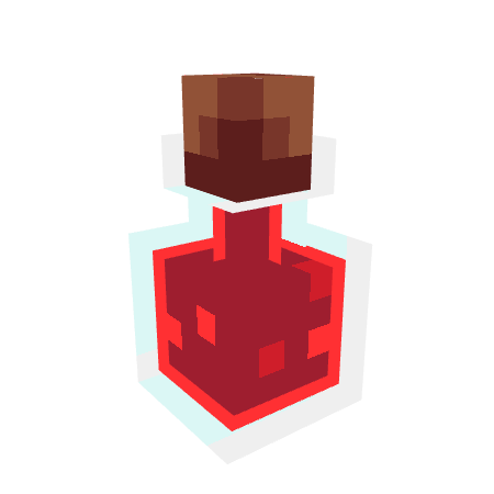 Red Potion, voxel model preview