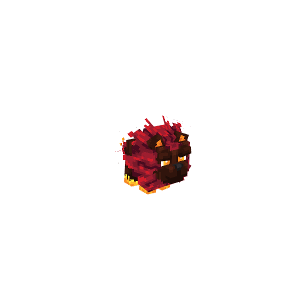 Preview Rosion Flame, voxel model preview