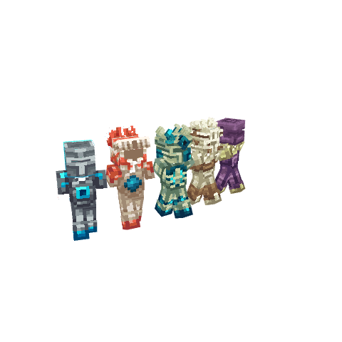 Custom Armor Sets, voxel model preview
