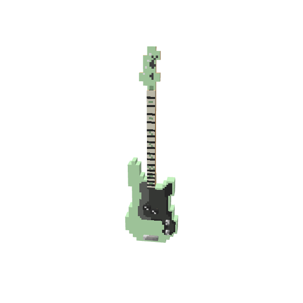 P-bass 01, voxel model preview