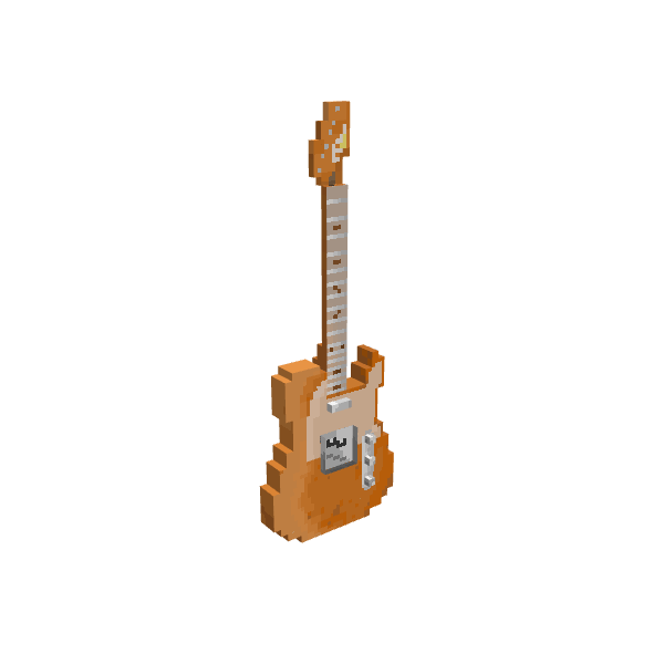 Tenolior Telecaster I, voxel model preview