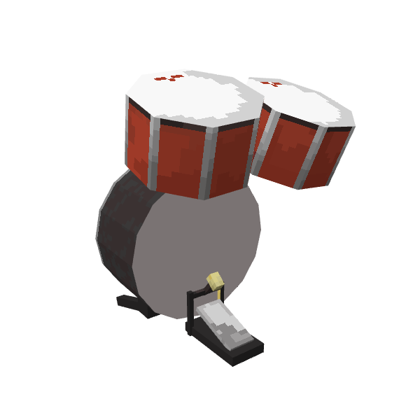 KICK and TOM, voxel model preview