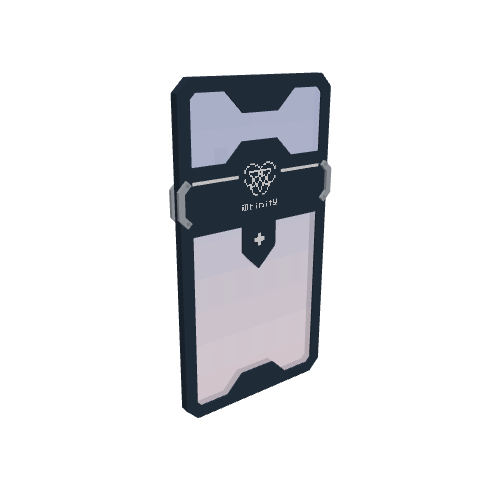 Mine's Riot Shield, voxel model preview