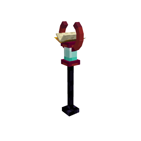 Wand of Enchantment, voxel model preview