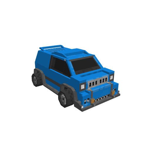 Rocket League Merc, voxel model preview