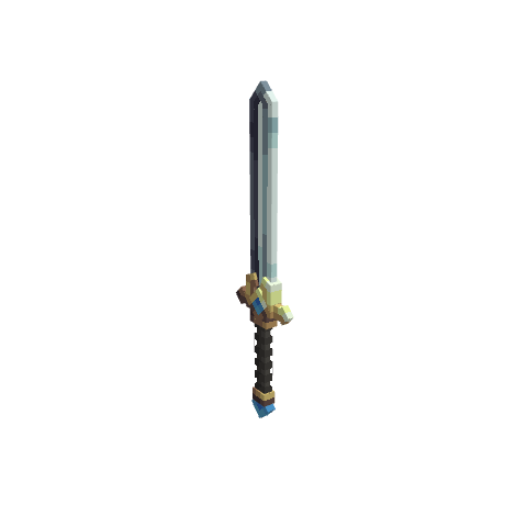 Legendary Sword, voxel model preview