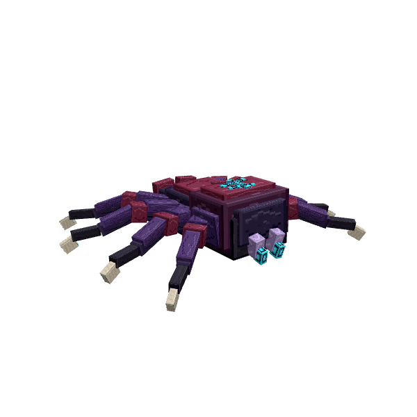 Riftweaver Spider, voxel model preview
