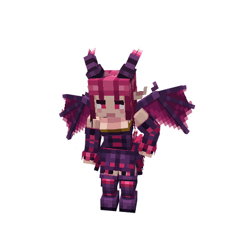 Succubus 🎃, voxel model preview