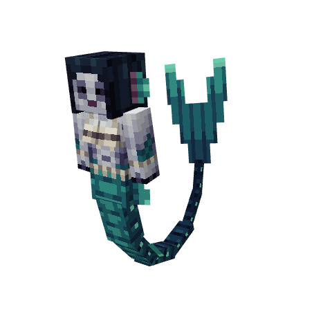 Abyssal Mermaid, voxel model preview
