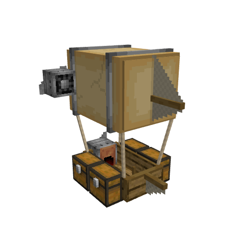 Cargo Airship, voxel model preview