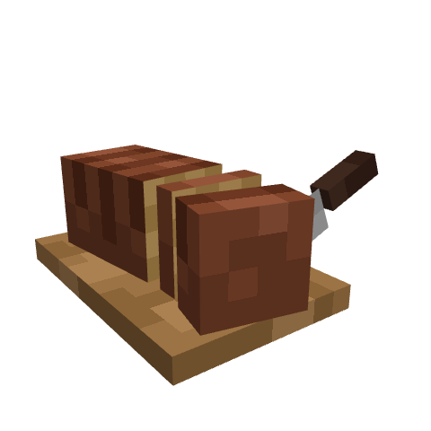 Bread, voxel model preview