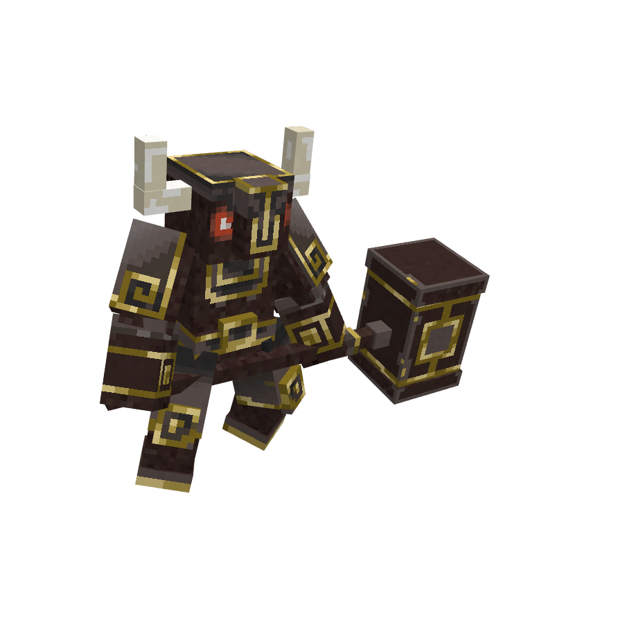 Minotaur., voxel model preview