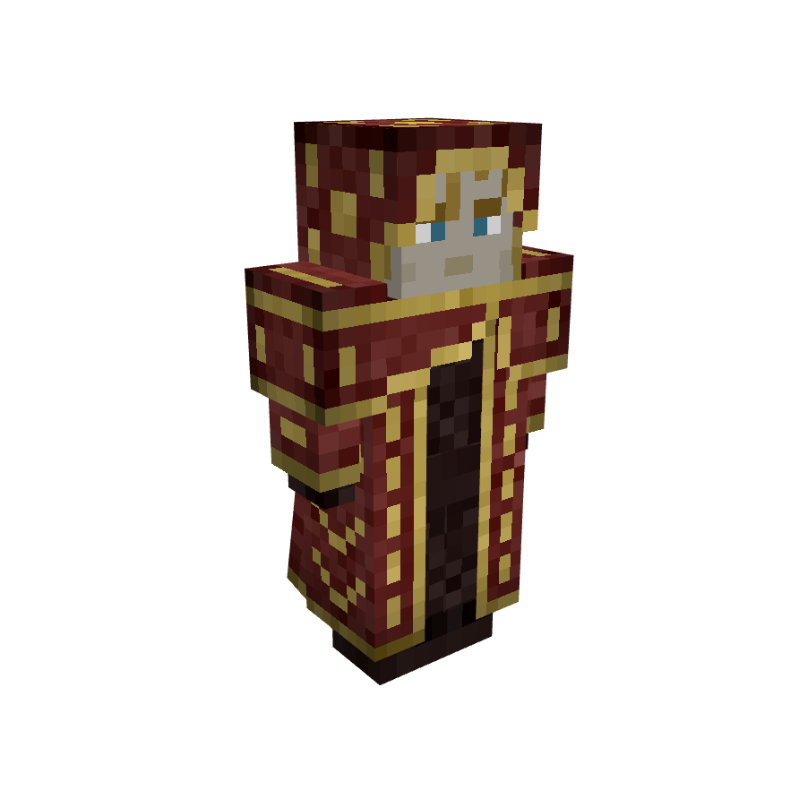 Fire Archmage, voxel model preview