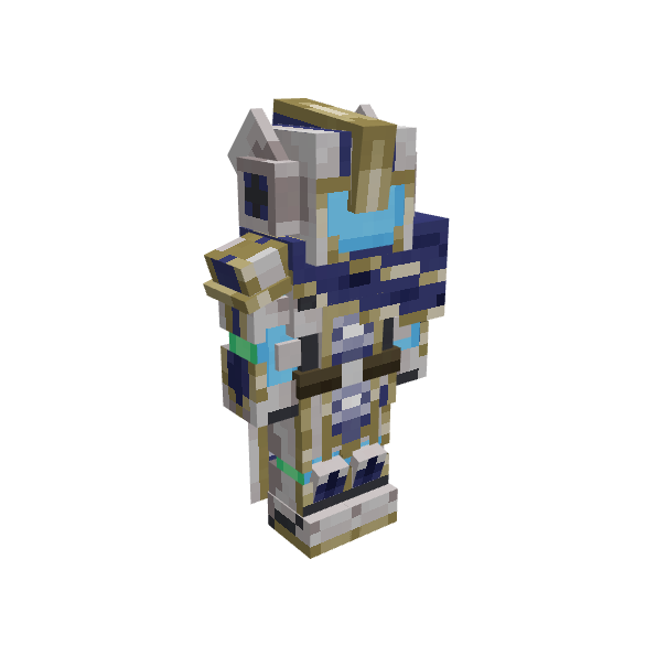 Warded Reaver Armor, voxel model preview