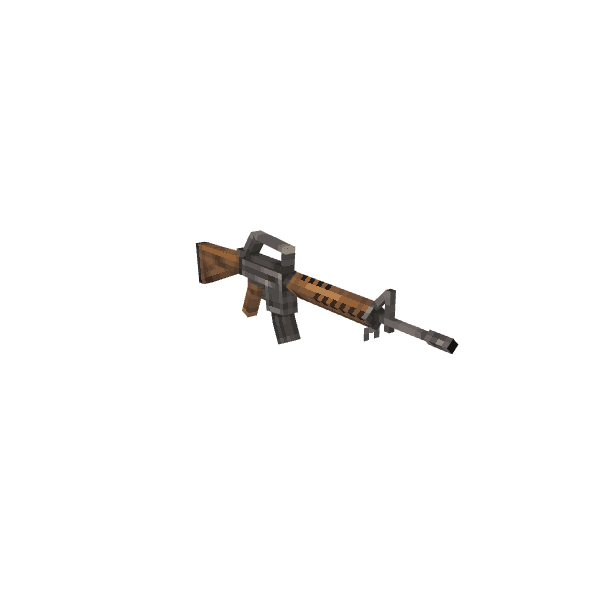 Armalite Ar-15, voxel model preview