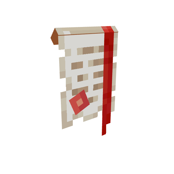 Ancient Scroll, voxel model preview