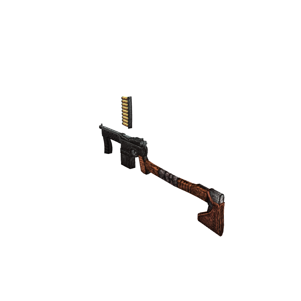 C96 "Butcher" Carbine, voxel model preview