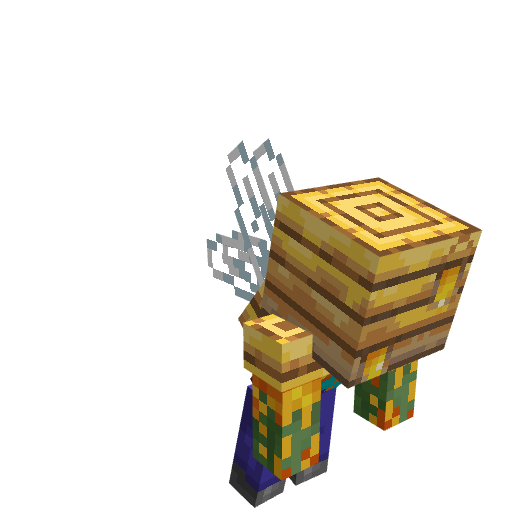 Zombee, voxel model preview